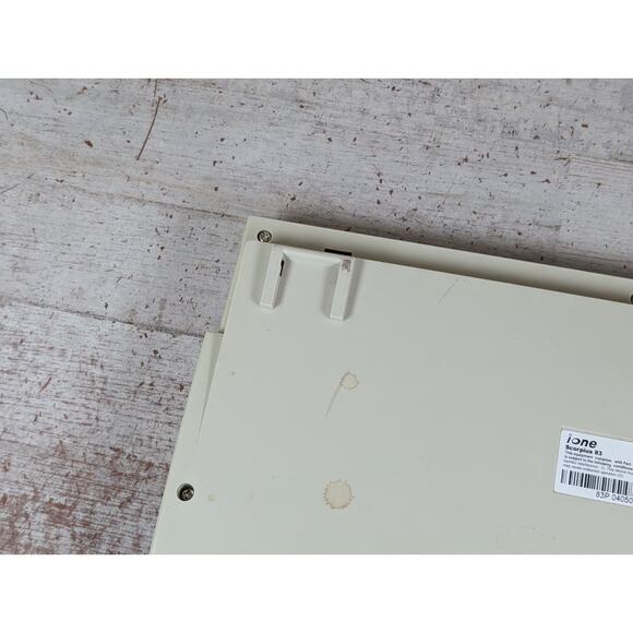 iOne Scorpius 83 Compact Keyboard PS/2 Beige Tested - Needs Cleaned Missing Foot - Picture 6 of 11
